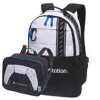 Kit Mochila Costas Lancheira Playstation Game Dual Pacific