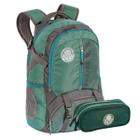 Kit Mochila Costas Notebook Casual Estojo Duplo Palmeiras - Sestini