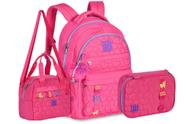 Kit Mochila Costas Rebecca Bonbon Lancheira Estojo 2025 Rosa