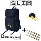 Kit mochila de baquetas (Slim) SILK com 3 Pares de baquetas DGroove - D'Groove Acessórios