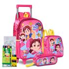 Kit Mochila De Carrinho Estojo Lancheira Infantil Escolar Maria Clara Jp Youtuber Infantil Feminina