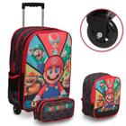 Kit Mochila De Carrinho Infantil Mario + Lancheira Térmica