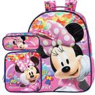 Kit Mochila de Costa+Lancheira+Estojo 14 Minnie R Xeryus