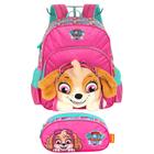 Kit Mochila De Costas Estojo Escolar Paw Patrol Pelúcia