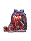 Kit Mochila De Costas+Lancheira+Estojo Box Spider-Man Aranha