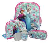 Kit Mochila de Costas M Lancheira e Estojo Frozen