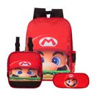 Kit Mochila de Costas Menino Super Mario Grande Toys 2U