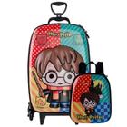 Kit Mochila De Rodas Harry Potter 3d Lancheira Escolar