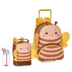 Kit Mochila De Rodinha 38cm Lancheira Térmica Infantil Pets