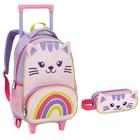 Kit Mochila de Rodinha e Estojo Creche Infantil ZOOP