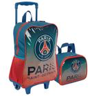 Kit Mochila de Rodinha E Lancheira Infantil Masculina PSG Paris Saint Germain Sestini