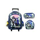 Kit Mochila De Rodinha Escolar Infantil Menino Braverobot - Yepp