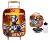 Kit mochila de rodinha infantil ant-man marvel dermiwil