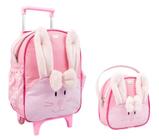 Kit Mochila De Rodinha Infantil Bichinho Escolar G Lancheira