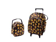 Kit Mochila De Rodinha Infantil Bichinho Escolar G Lancheira