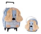 Kit Mochila De Rodinha Infantil Bichinho Escolar G Lancheira