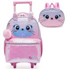 Kit Mochila de Rodinha Infantil Pack Me Cute + Lancheira