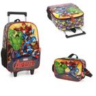 Kit Mochila de Rodinha Infantil Vingadores Luxcel Ref.38002