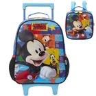 Kit Mochila de Rodinha Lancheira Xeryus Mickey X1 Colorida