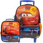 Kit Mochila de Rodinha Media + Lancheira Carros Mcqueen Xeryus