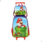 Kit Mochila De Rodinha Super Mario +Lancheira Luxcel