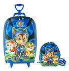 Kit Mochila De Rodinha Tripla Lancheira Paw Patrol 3d Maxtoy