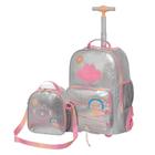 Kit Mochila De Rodinha Tubo Lilica Lov It Glimmer +Lancheira