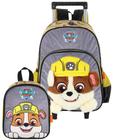 Kit Mochila De Rodinhas 2 em 1 Lancheira Paw Patrol Escolar