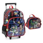 Kit Mochila De Rodinhas Com Lancheira Preto Toy Story Luxcel