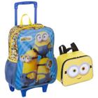 Kit Mochila De Rodinhas E Lancheira Infantil Minions Oficial Sestini