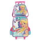 Kit Mochila De Rodinhas E Lancheira Luxcel Barbie Verde