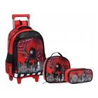 Kit Mochila De Rodinhas Escolar Infantil Grande Aranha Yepp