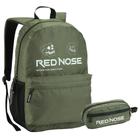 Kit Mochila e Estojo Masculina Escolar Red Nose