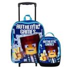 Kit Mochila Infantil Menino Game Roblox Rodinha Passeio G - TOYS 2U - Kit  Mochila Infantil - Magazine Luiza