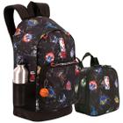 Kit Mochila E Lancheira Escola Infantil Juvenil NBA Begins Graffiti Oficial Sestini