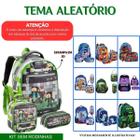 Kit Mochila Escolar 3D Infantil Bolsa Lancheira Estojo Aleatório Menino