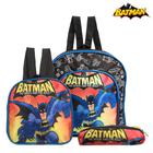 Kit Mochila Escolar Batman Infantil Meninos Azul Costa