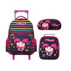 Kit Mochila Escolar Com Carrinho Escolar Infantil Showdaluna