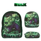 Kit Mochila Escolar de Costas Incrível Hulk Herói Passeio - TOYS 2U