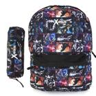 Kit mochila escolar e estojo - wolverine x men marvel