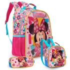 Kit Mochila Escolar Feminina Minnie Costas Volta As Aulas