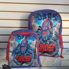 Kit mochila escolar grande com lancheira infantil para criança menin0 42cm x 34cm spider