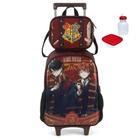 Kit Mochila Escolar Harry Potter Rodinhas G Com Lancheira - Luxcel