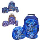 Kit Mochila Escolar Infantil Bat Morcego Man