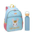 Kit Mochila Escolar Infantil Dream Big e Garrafa de Água GA0601 500ml Azul Bali - Pacific