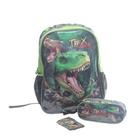 Kit Mochila Escolar Infantil e Estojo T-Rex Attack Clio (TX3463J/TX3462E)