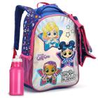 Kit Mochila Escolar Infantil Glitt Gilrs G Costas 5 Peças