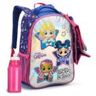 Kit Mochila Escolar Infantil Lancheira Térmica E Estojo Feminina