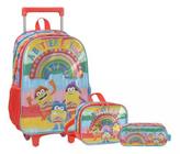 Kit Mochila Escolar Infantil Massinha Play Doh Rodinhas Tm G