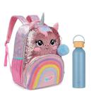 Kit Mochila Escolar Infantil Pack Me Sweet e Garrafa de Água GA0601 500ml Azul Bali - Pacific